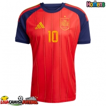 Camisa de Futebol Espanha Dani Olmo #10 Equipamento Principal Mundo 2026 Manga Curta